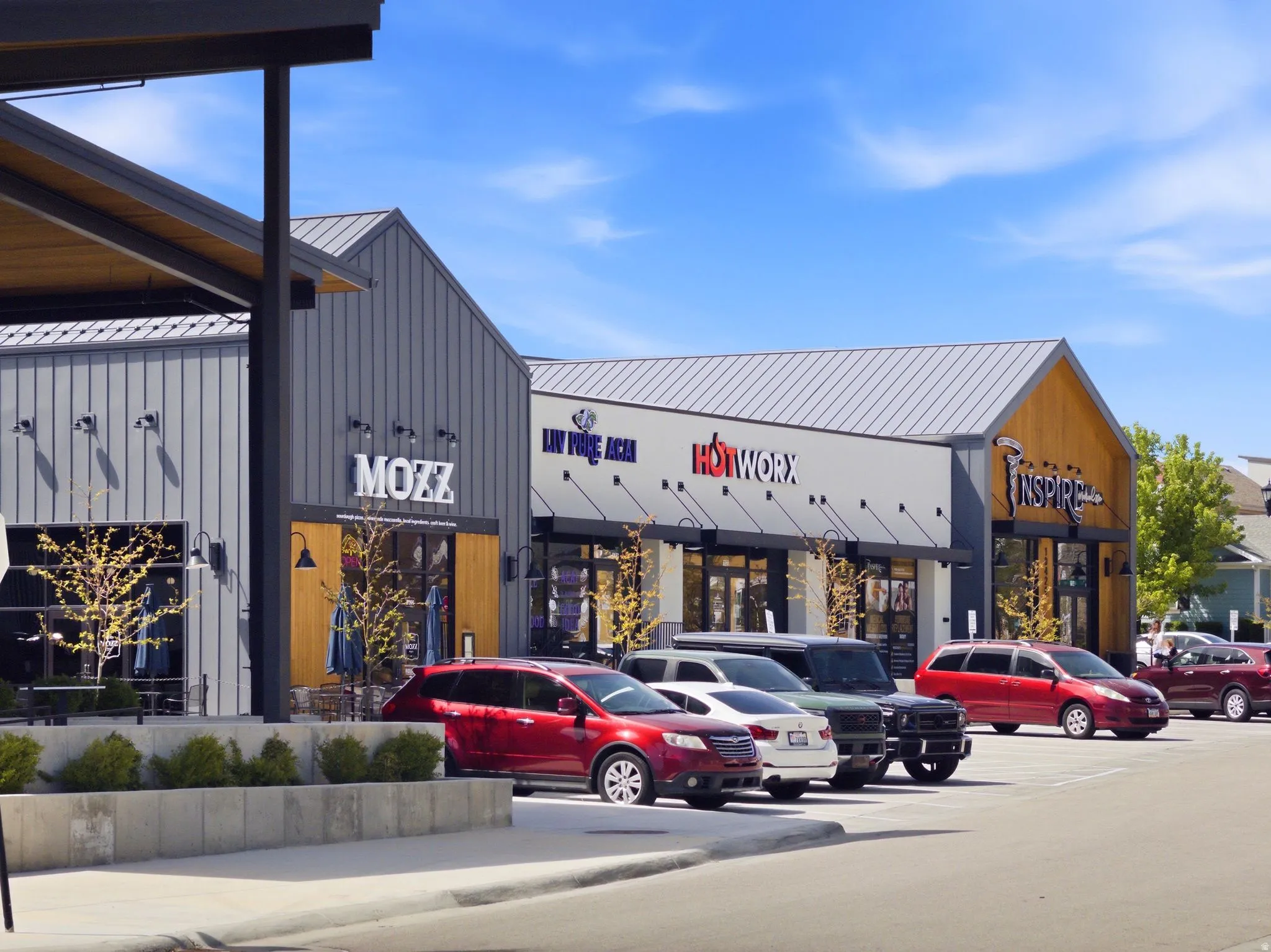 Modern commercial storefronts