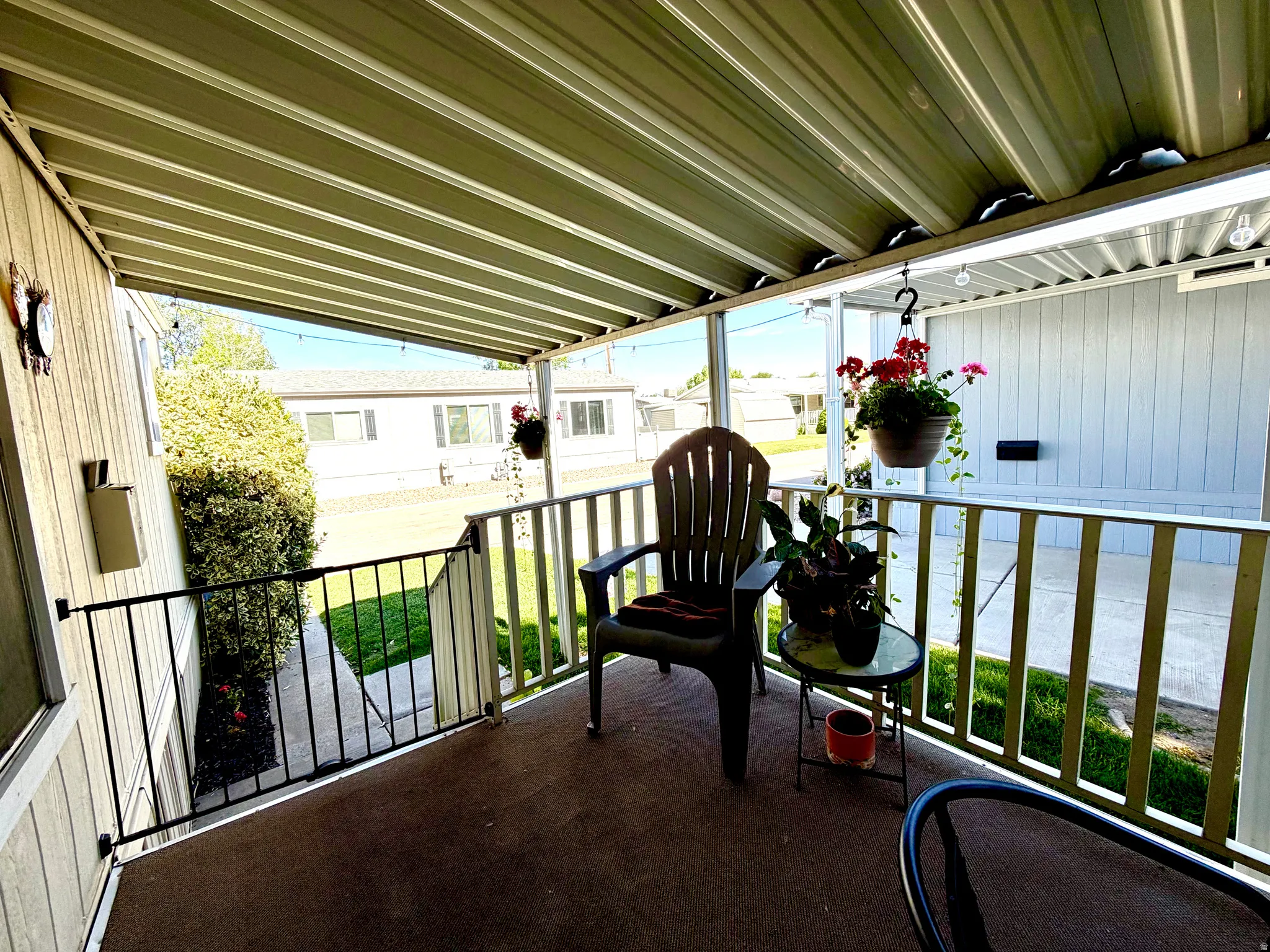 Covered front porch and deck