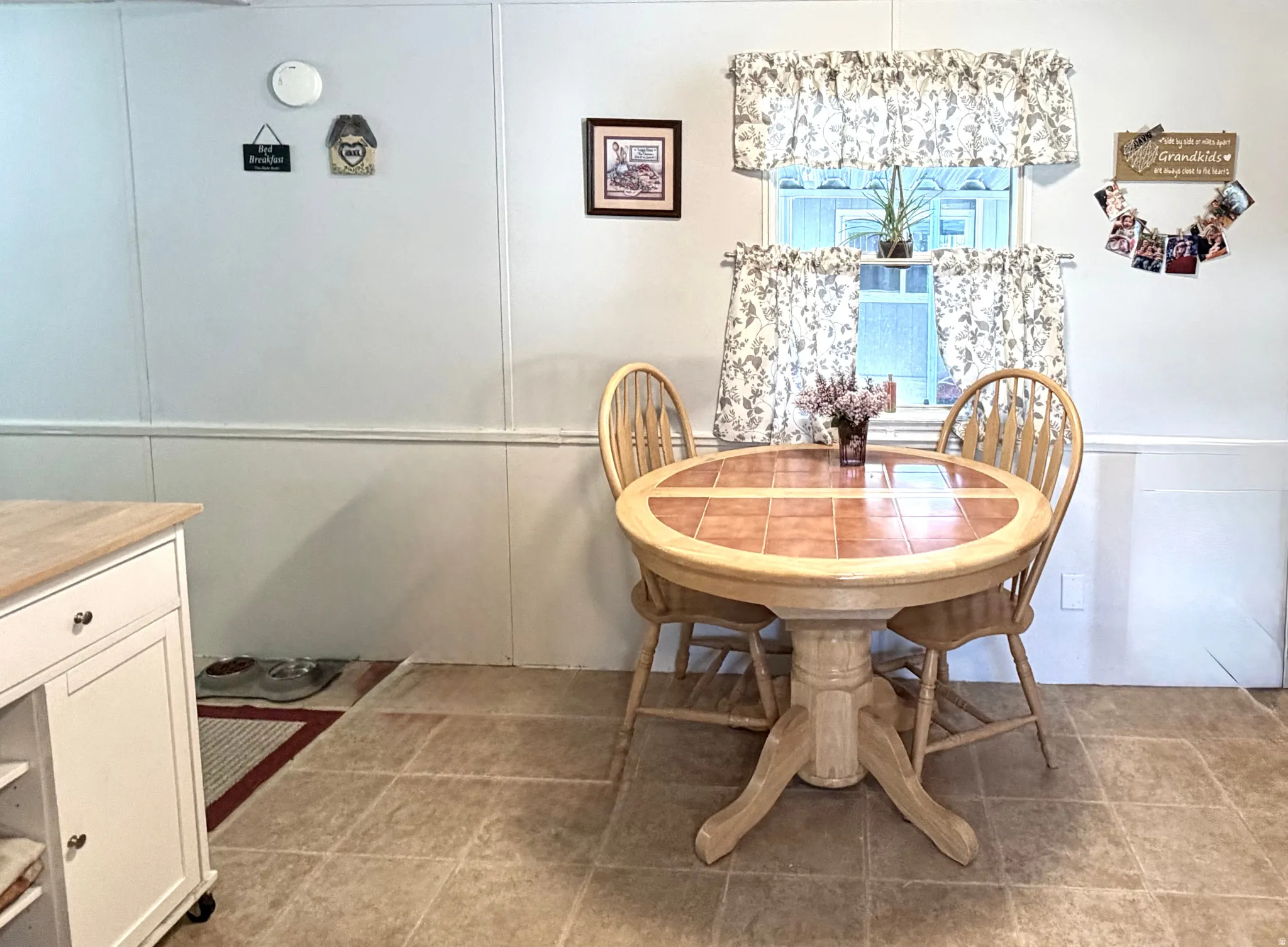 Large kitchen with dining area