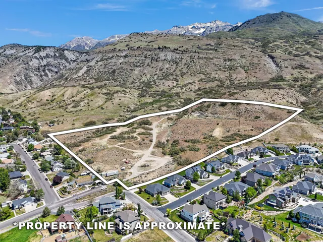 Expansive undeveloped land parcel with mountain backdrop