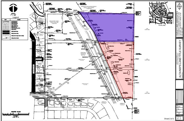 ALTA/NSPS Land Title Survey. Illustrating property boundaries and existing improvements