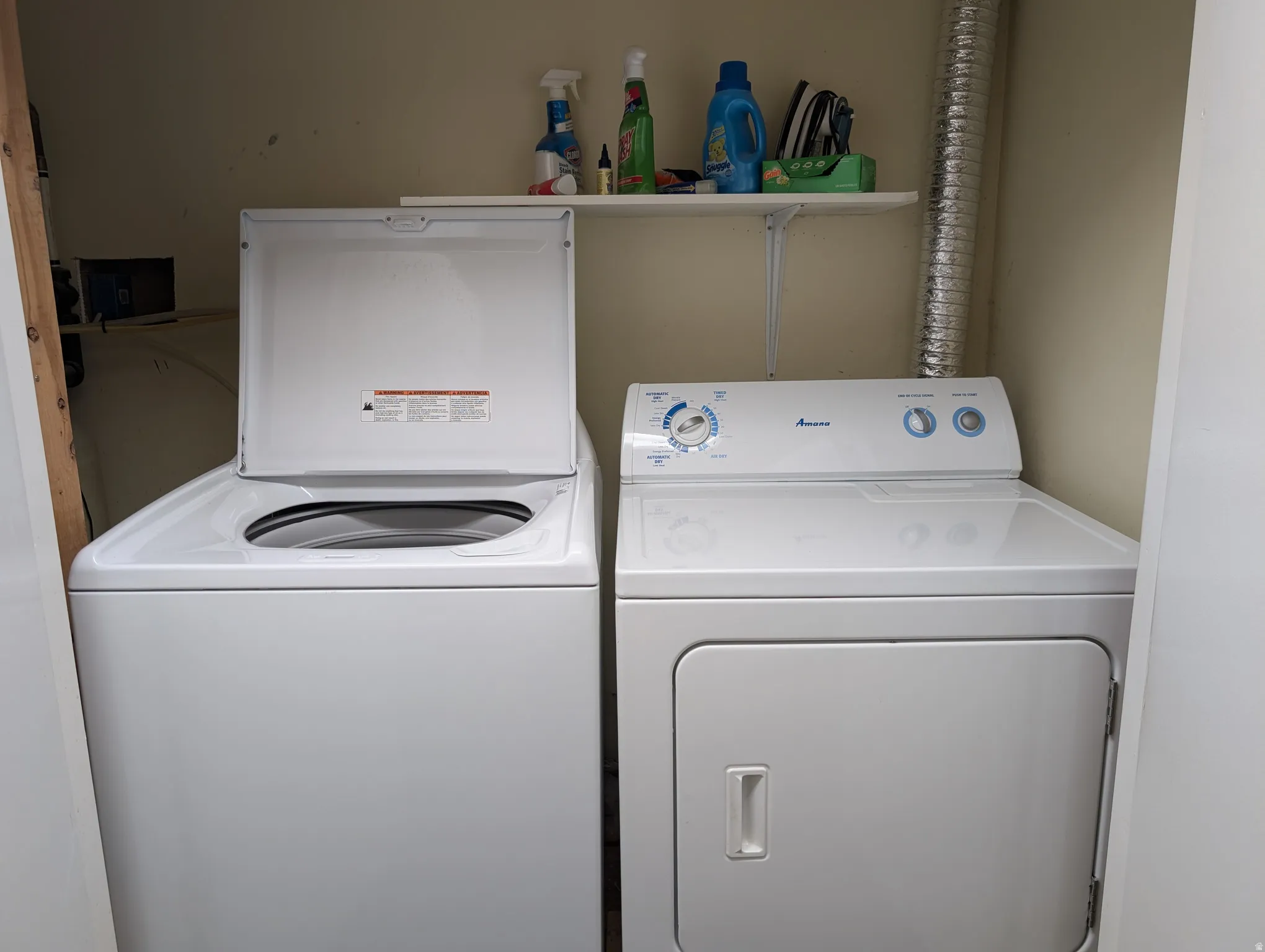 Dedicated laundry closet