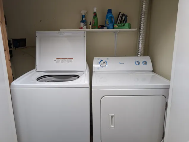 Dedicated laundry closet