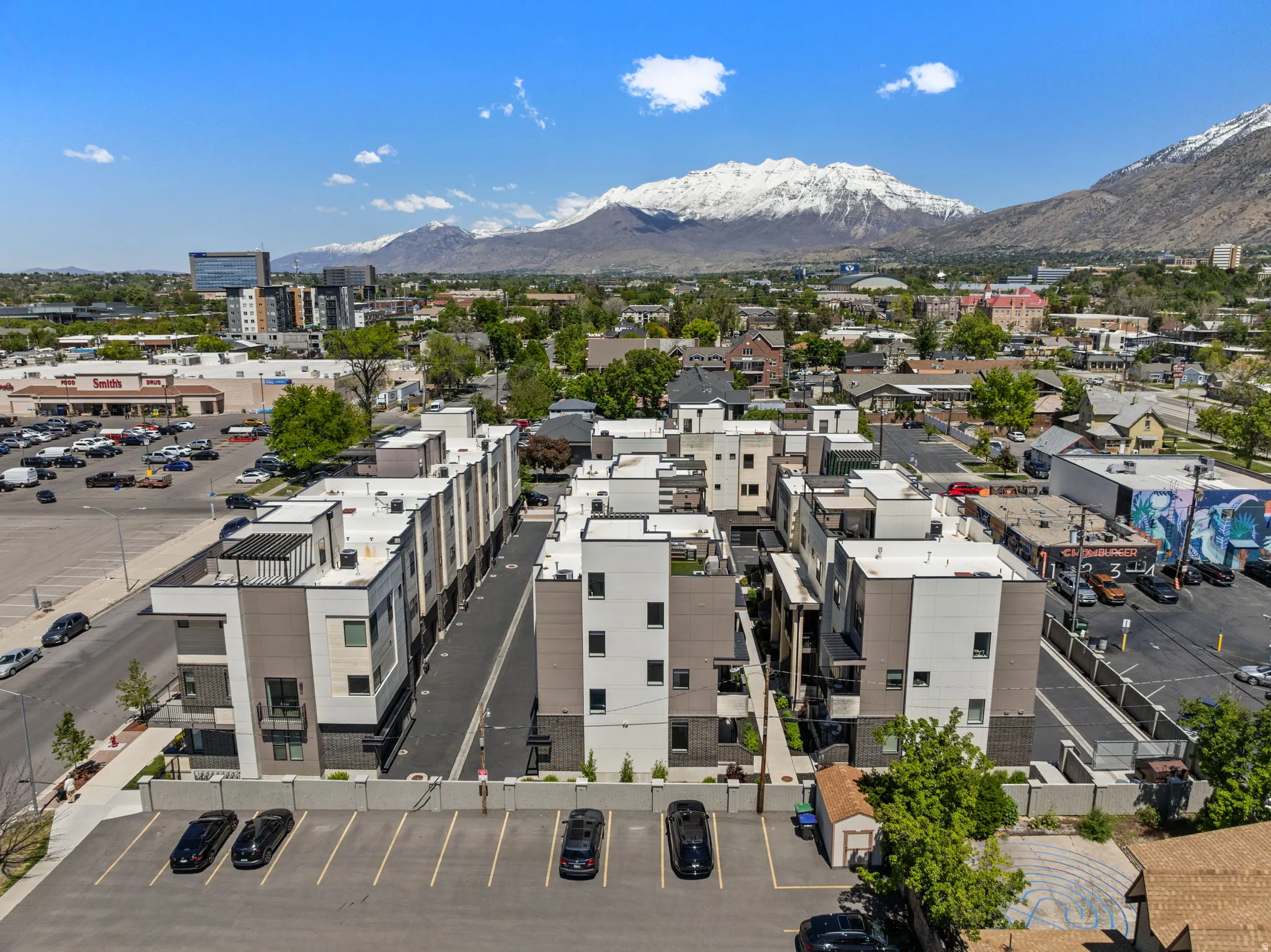 Drone / aerial view of mountains