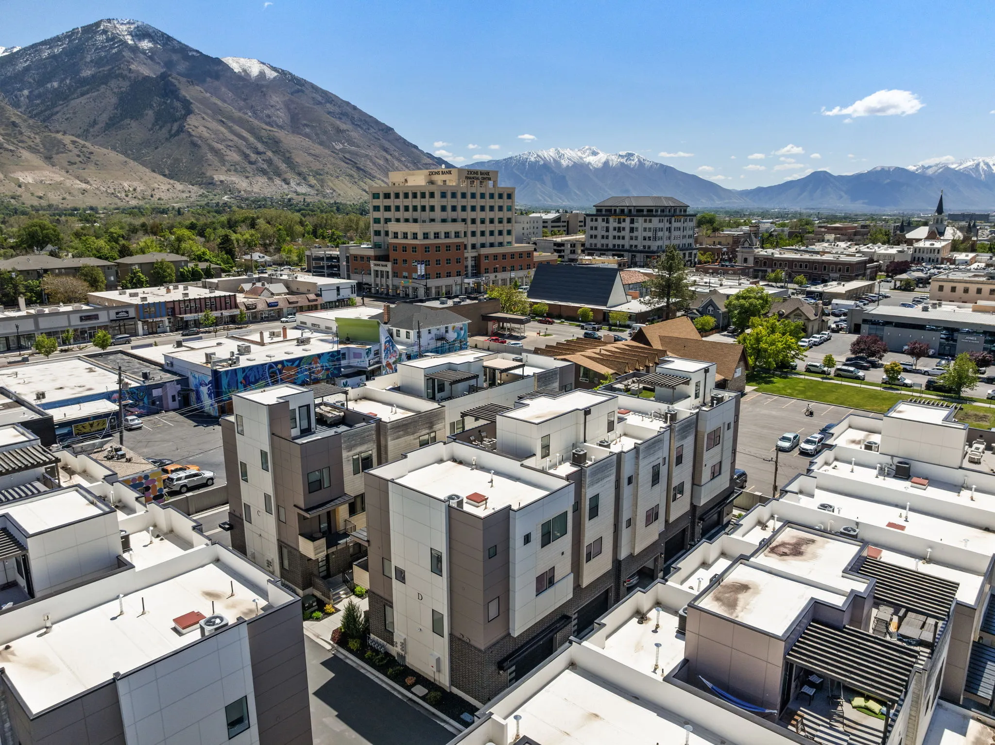 Aerial view of mountains