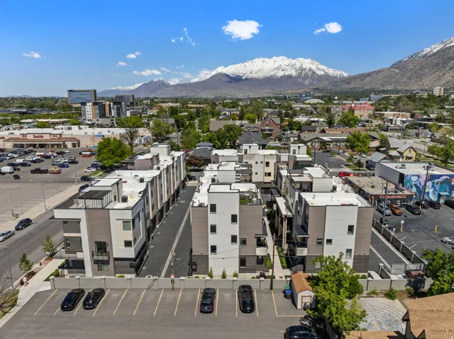 Drone / aerial view of mountains