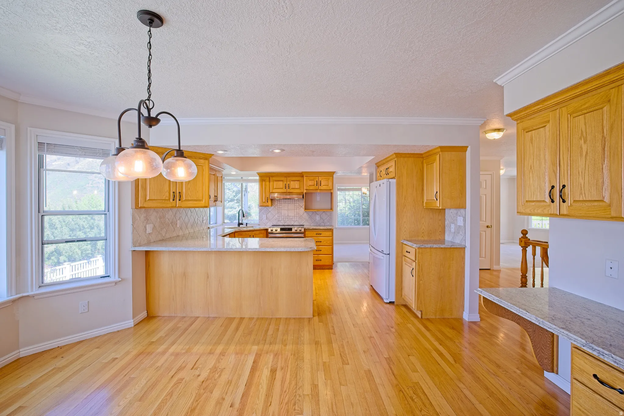 Plenty of space for casual or formal dining.
