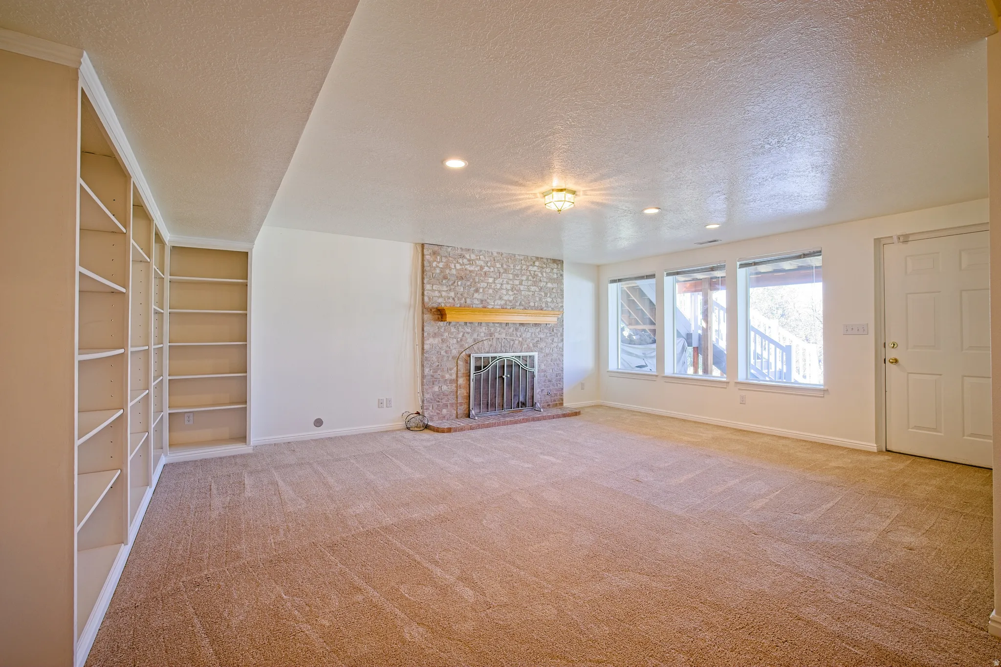 Family Room with exterior entrance.