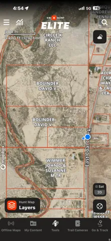 Property Ownership Map. Displaying land parcels with associated owner details and geographic features