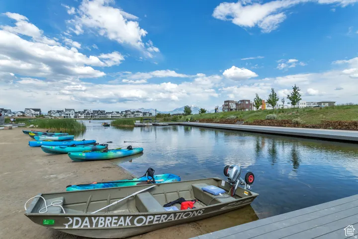 Waterfront recreational area featuring direct water access