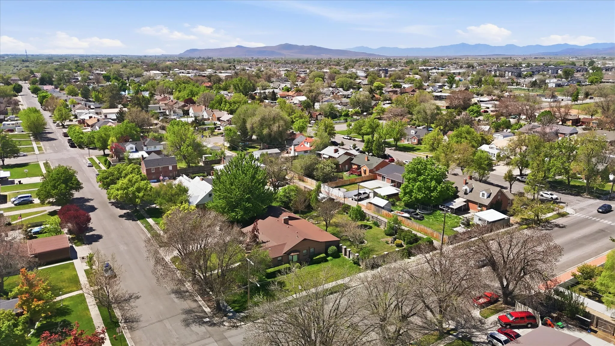 Expansive residential neighborhood featuring tree-lined streets and established homes