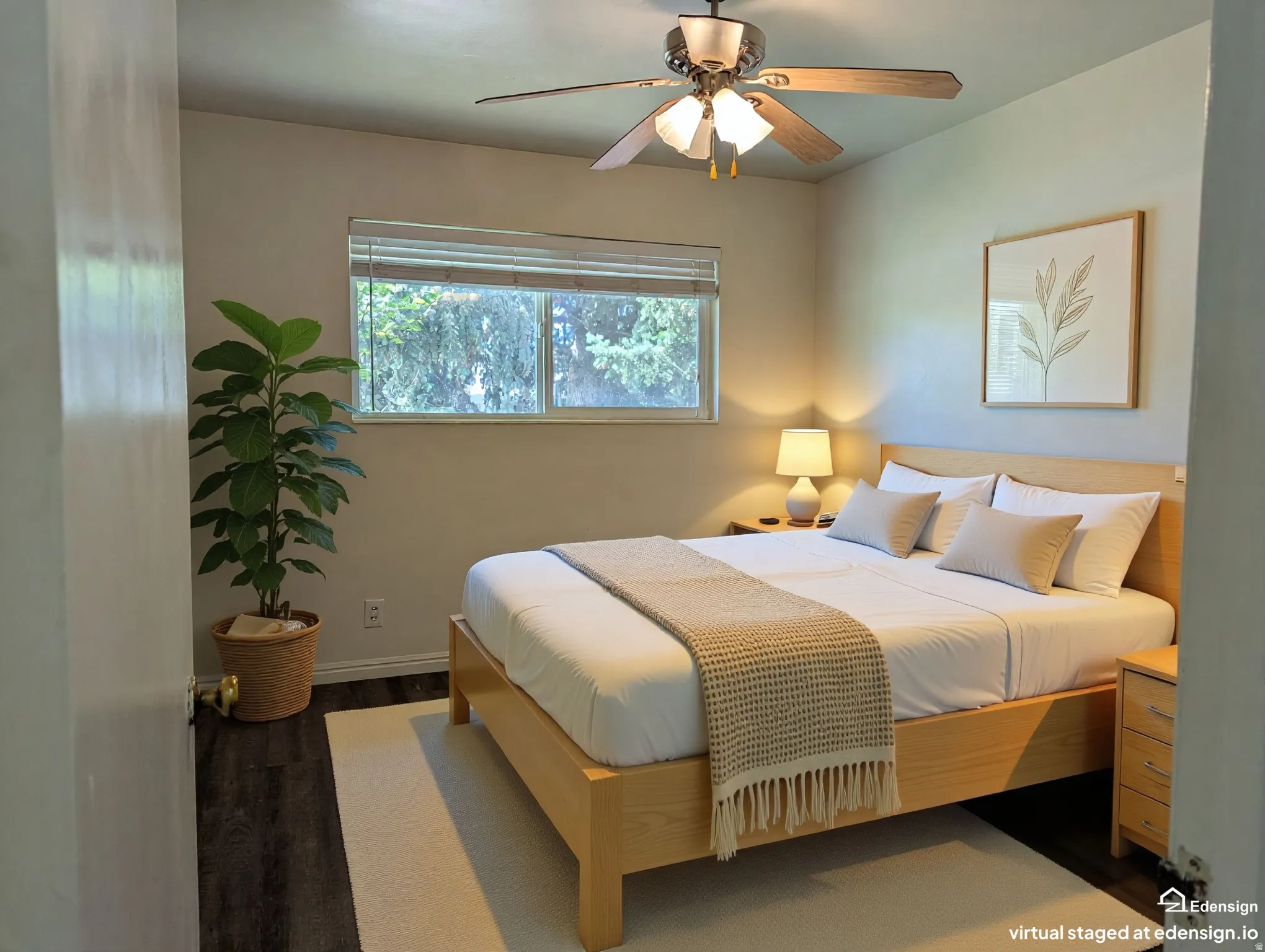 Virtually Staged Bedroom 1