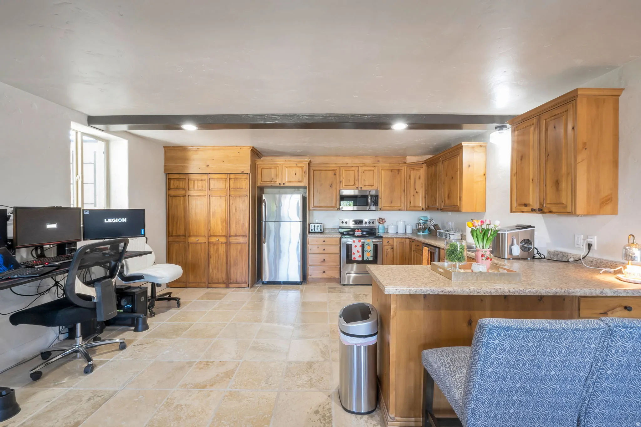 basement apartment kitchen