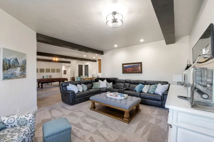 basement family room