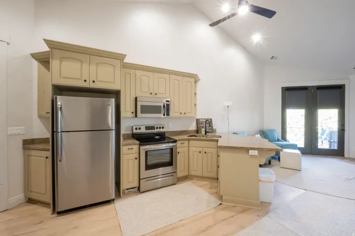 main floor apartment kitchen