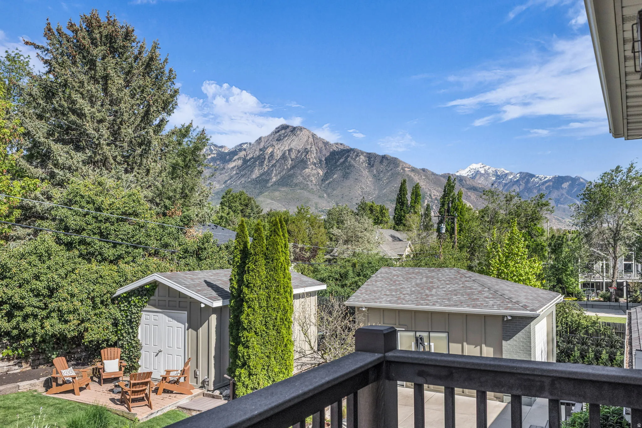 Mount Olympus views from second floor balcony