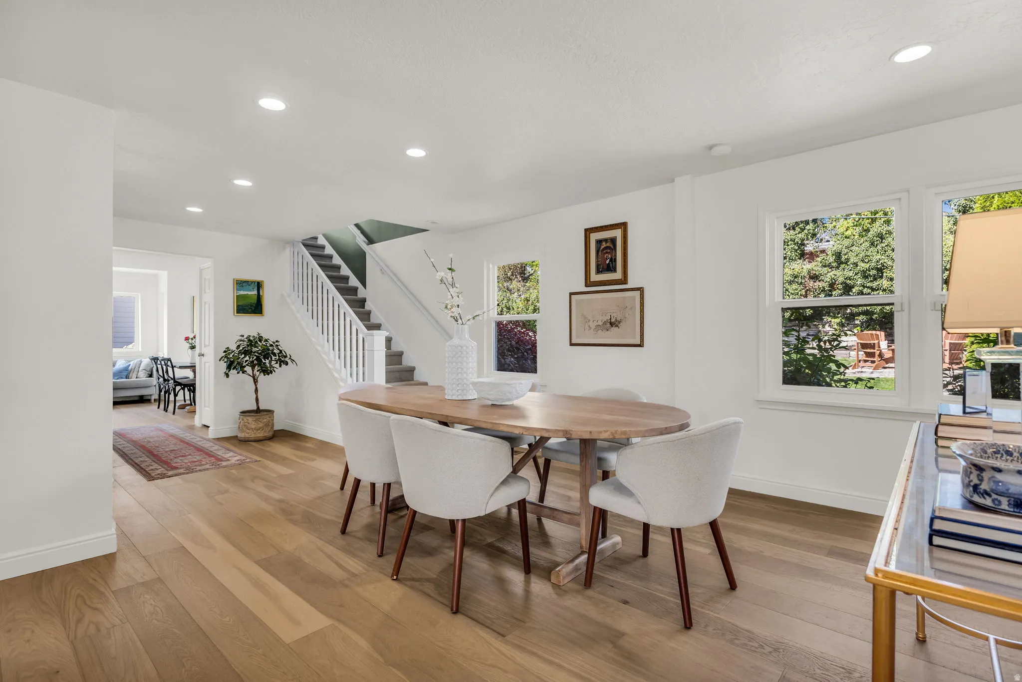 Expansive dining room
