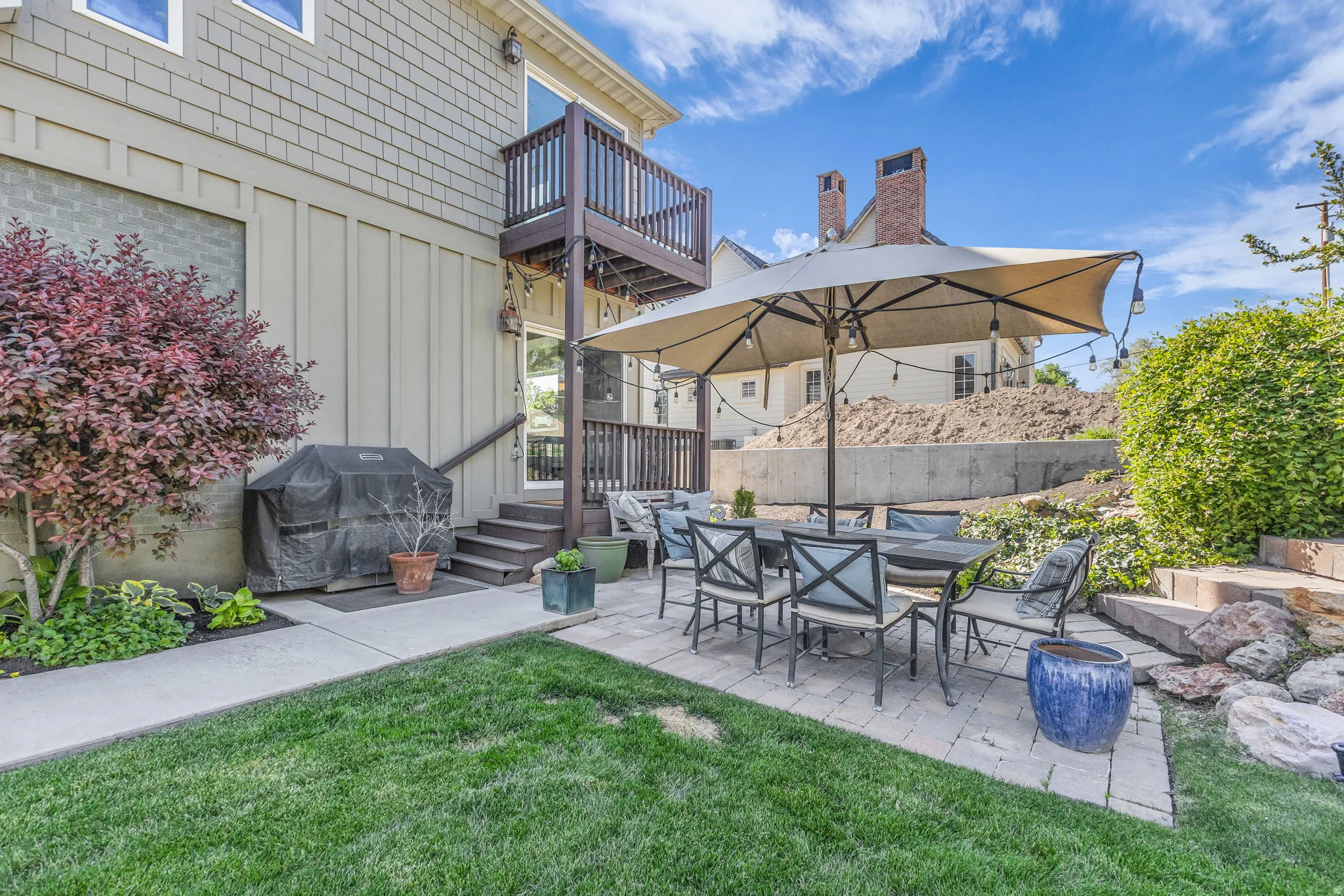 Backyard patio