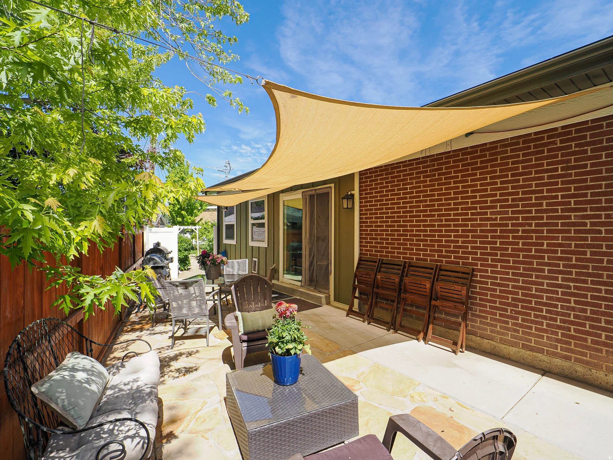 Patio off kitchen.