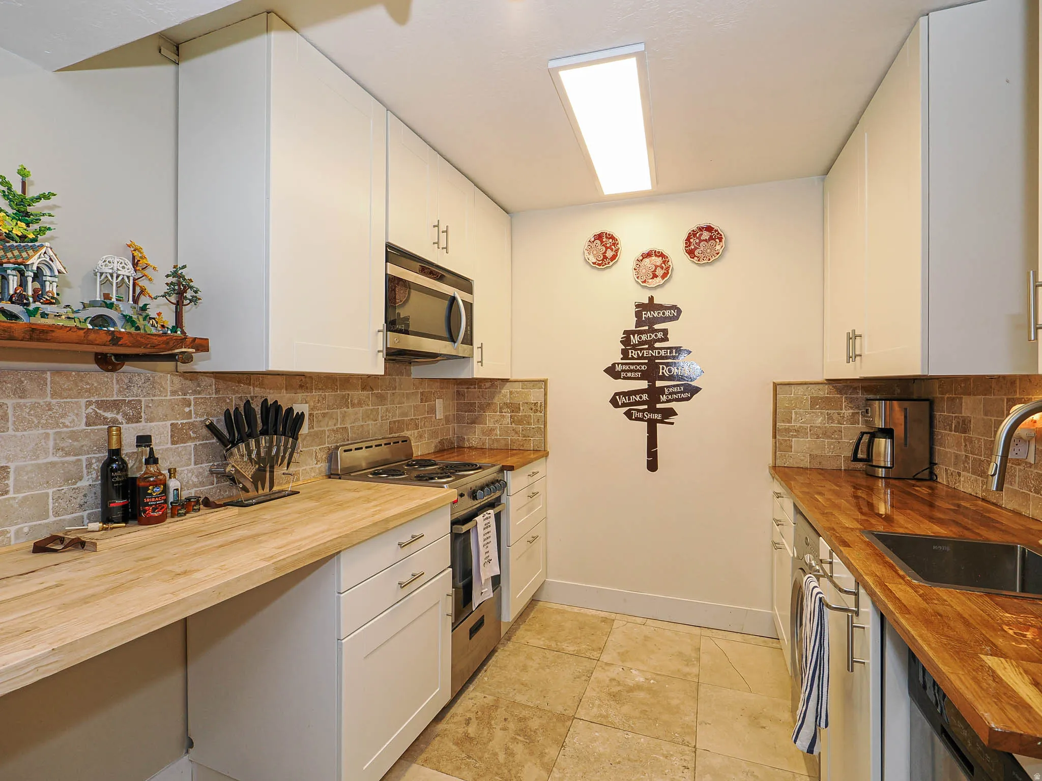 All appliances included upstairs and down.