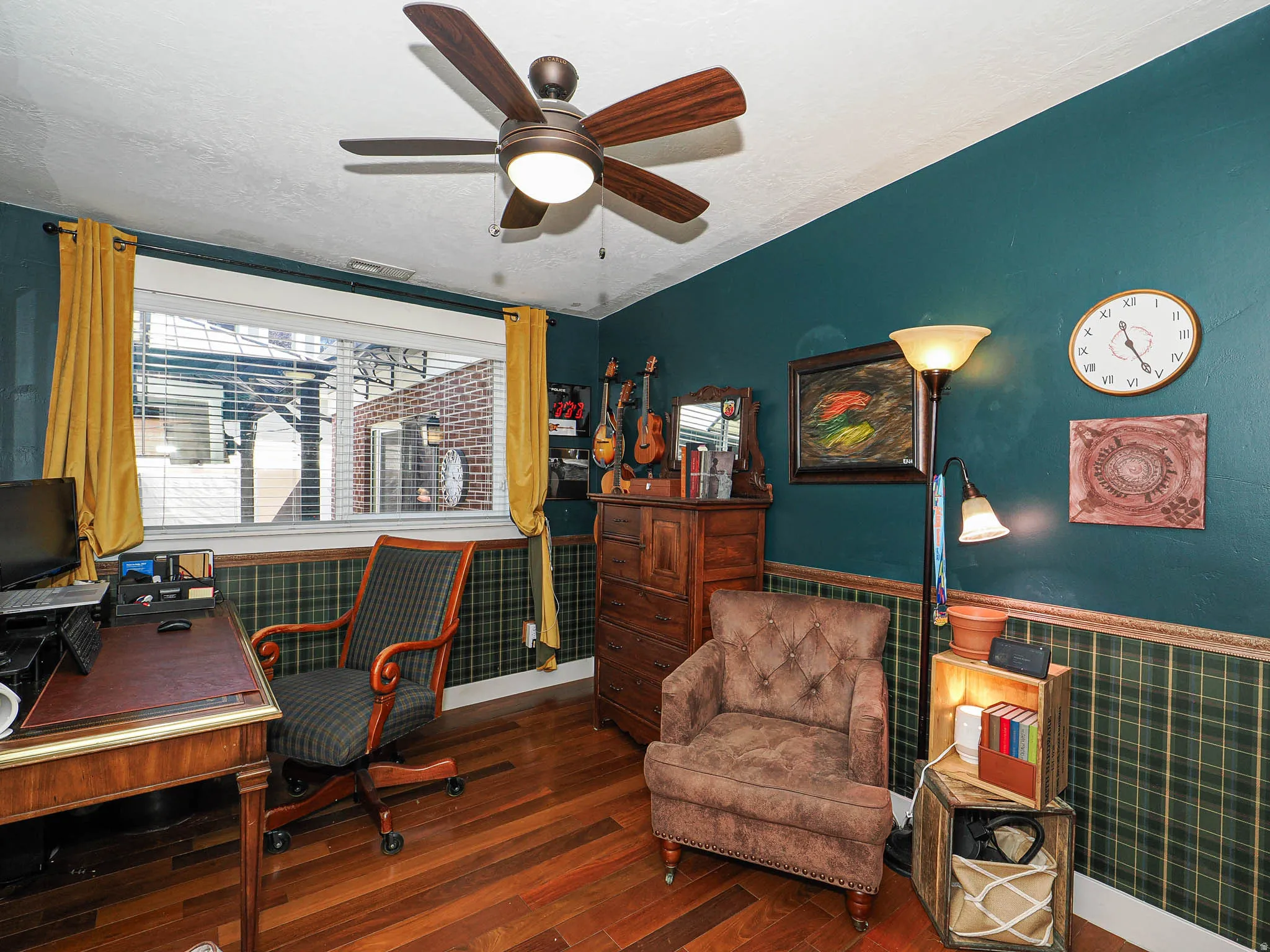 Bedroom used as office.