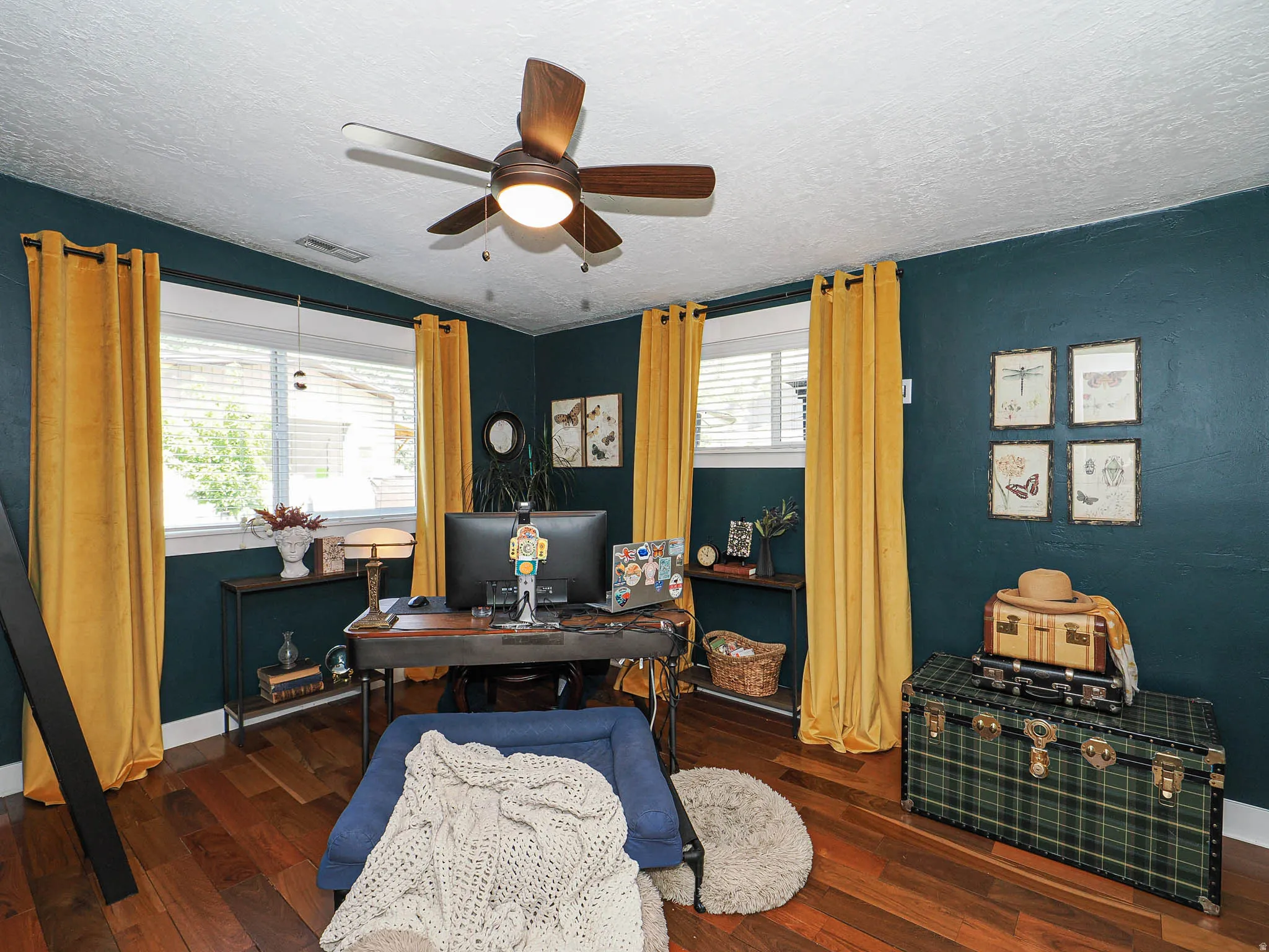 Bedroom used as office.