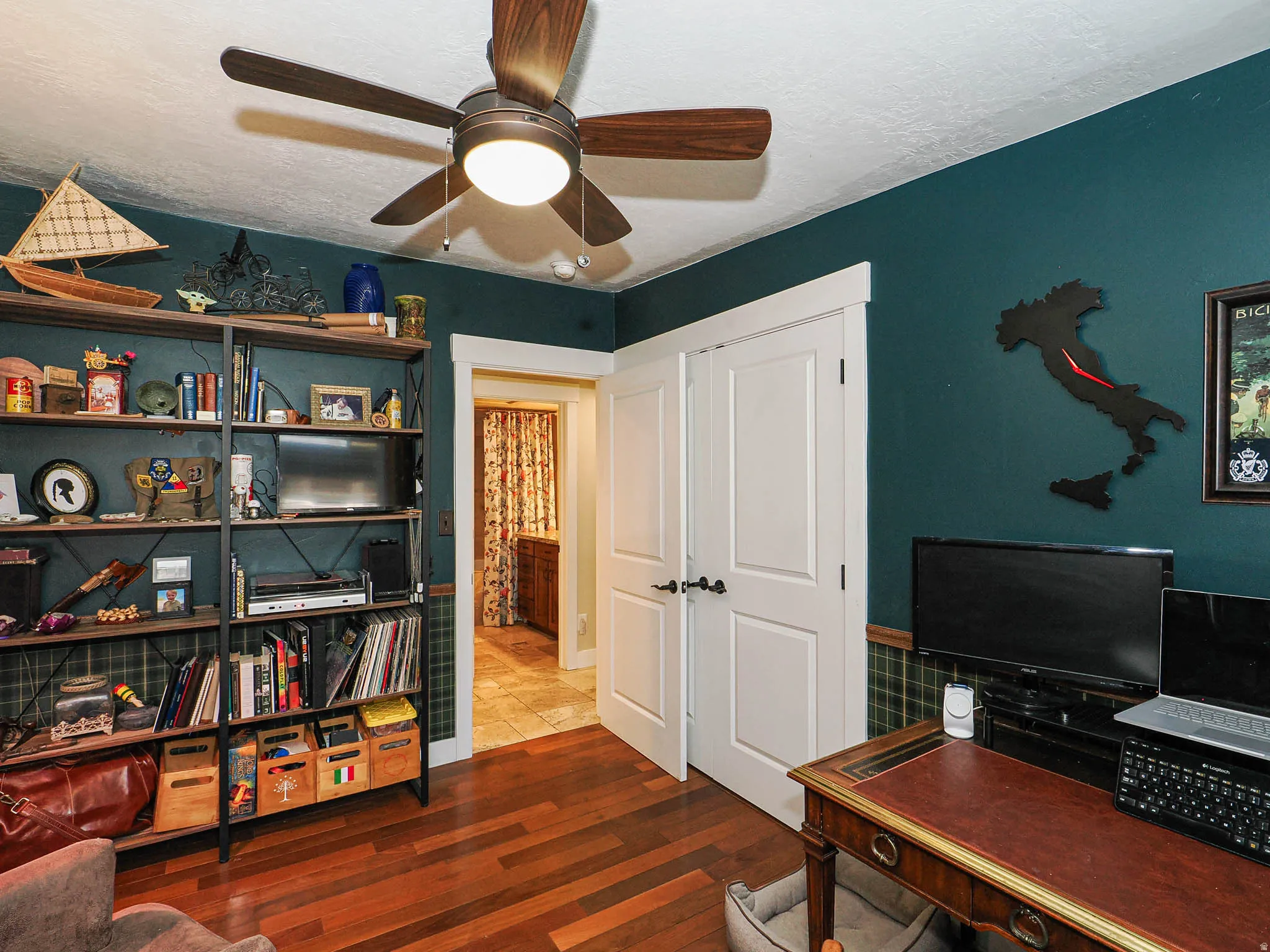 Bedroom used as office.