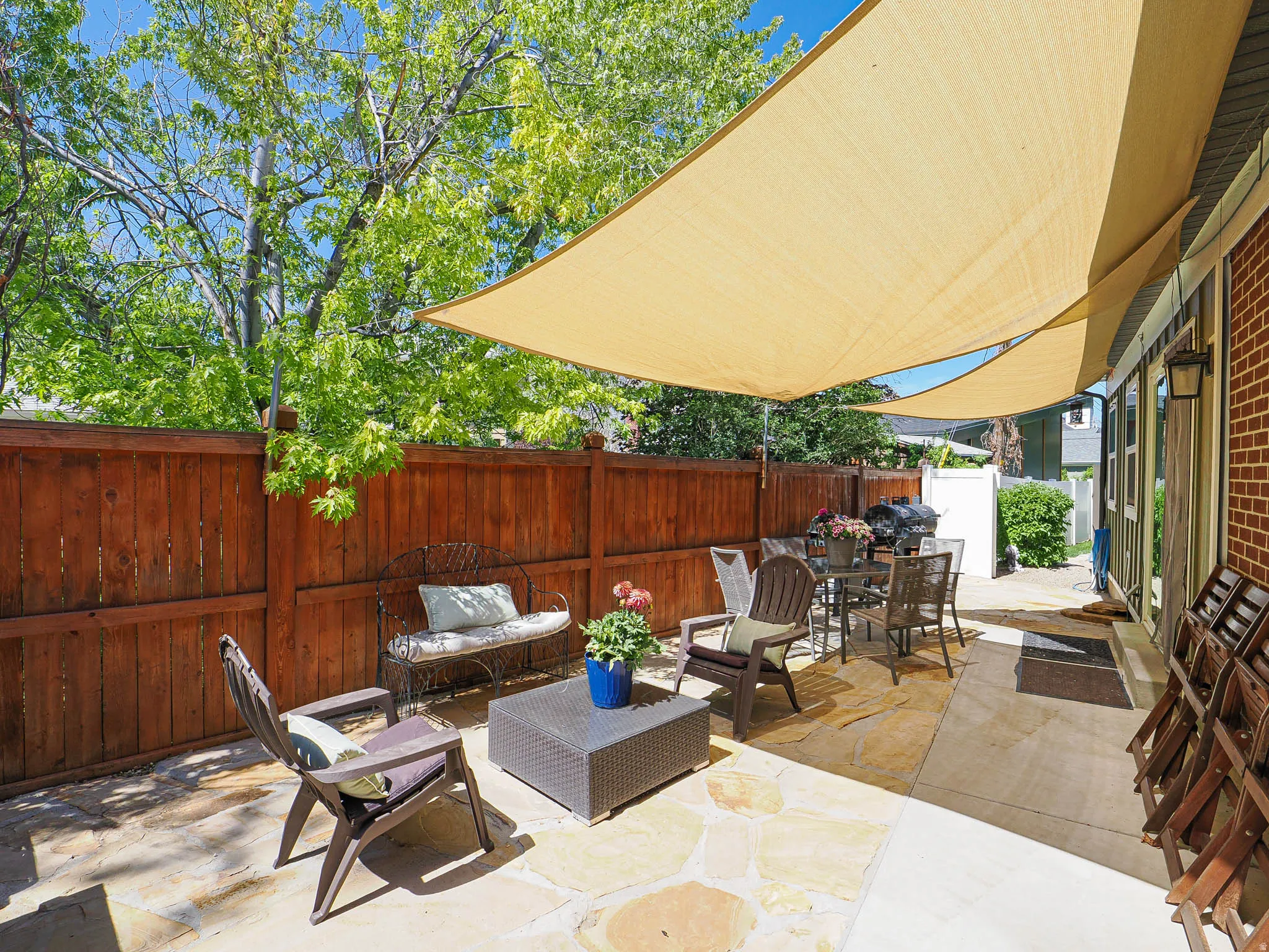 Patio off kitchen.