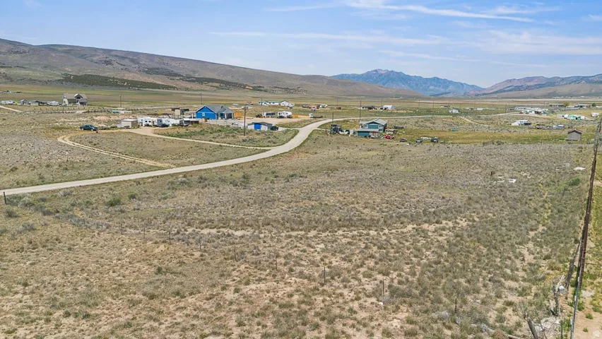 Expansive undeveloped land featuring varied scrub brush and a distant mountain range backdrop