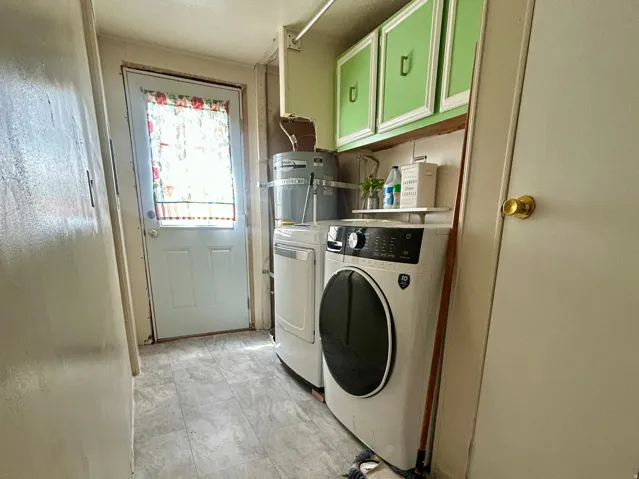 Laundry Area with door access to the back yard