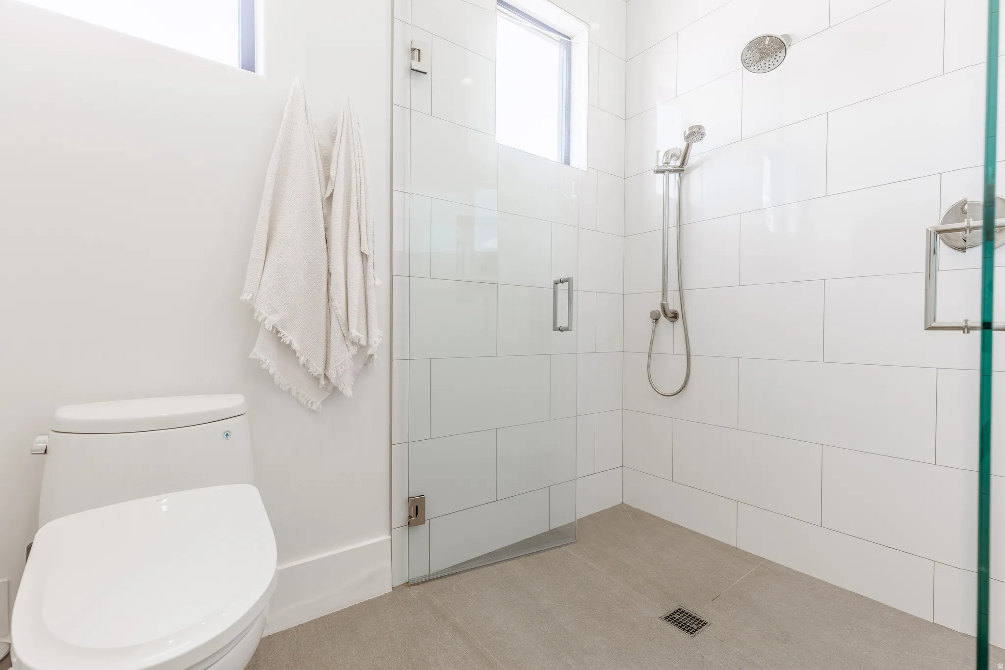 Bathroom featuring a stall shower