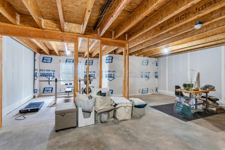 Unfinished basement