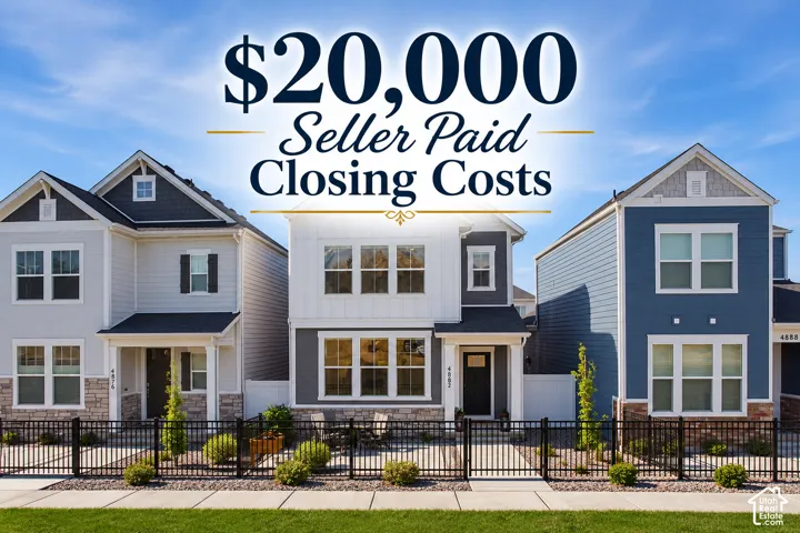 Multi-story residences featuring horizontal lap siding, vertical board-and-batten accents, stone veneer lower facades, and black metal perimeter fencing