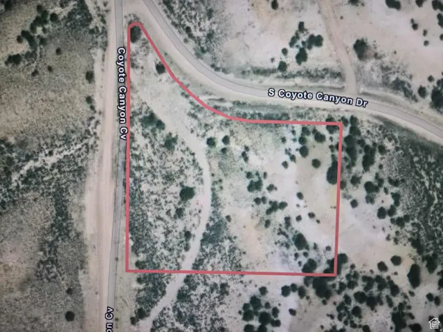 Aerial Survey. Outlining the property boundaries relative to adjacent roadways