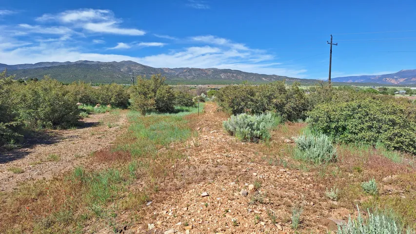 Expansive rural landscape featuring a mix of low-lying vegetation and scattered brush