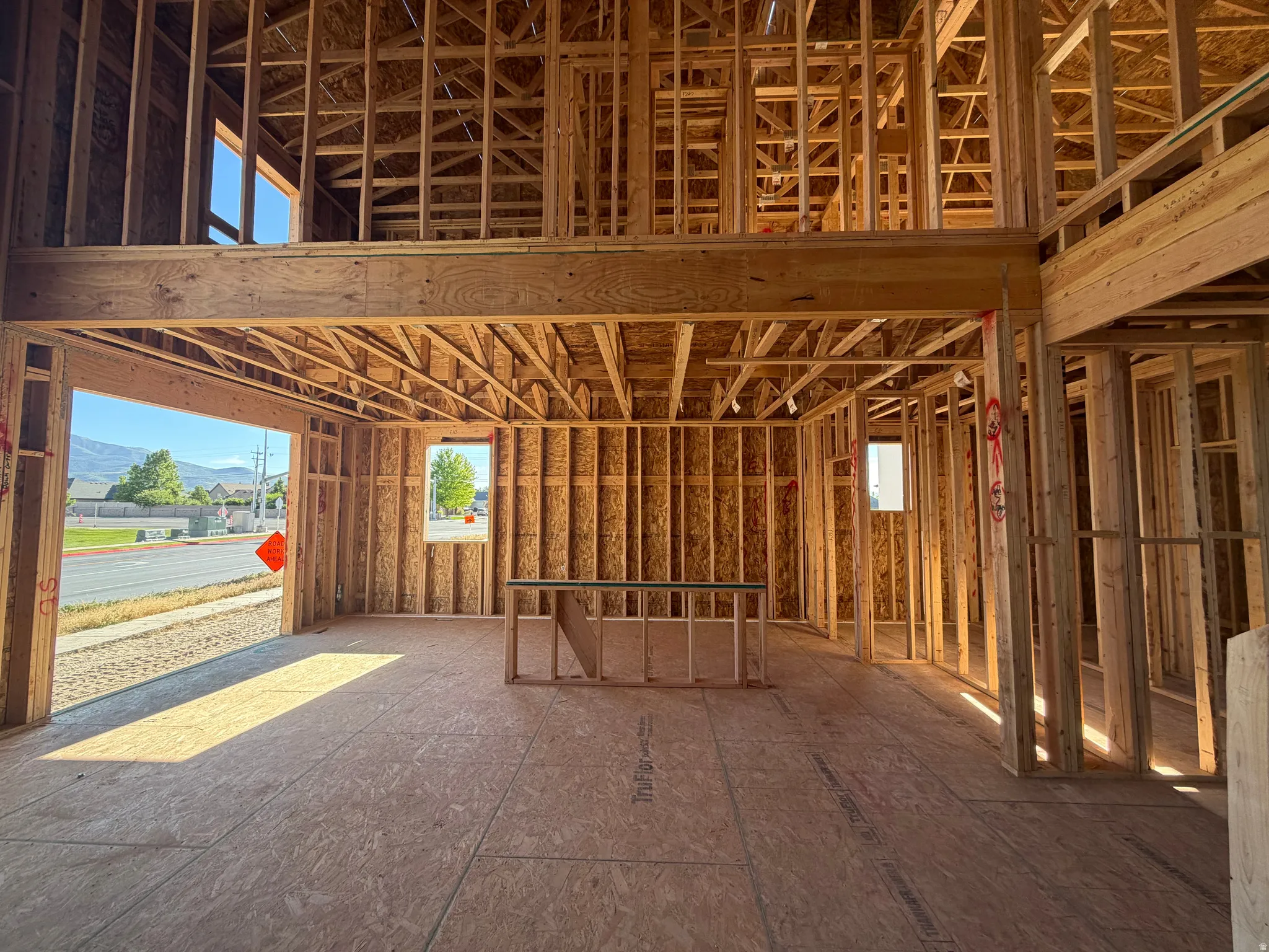 New construction framing showcasing structural integrity