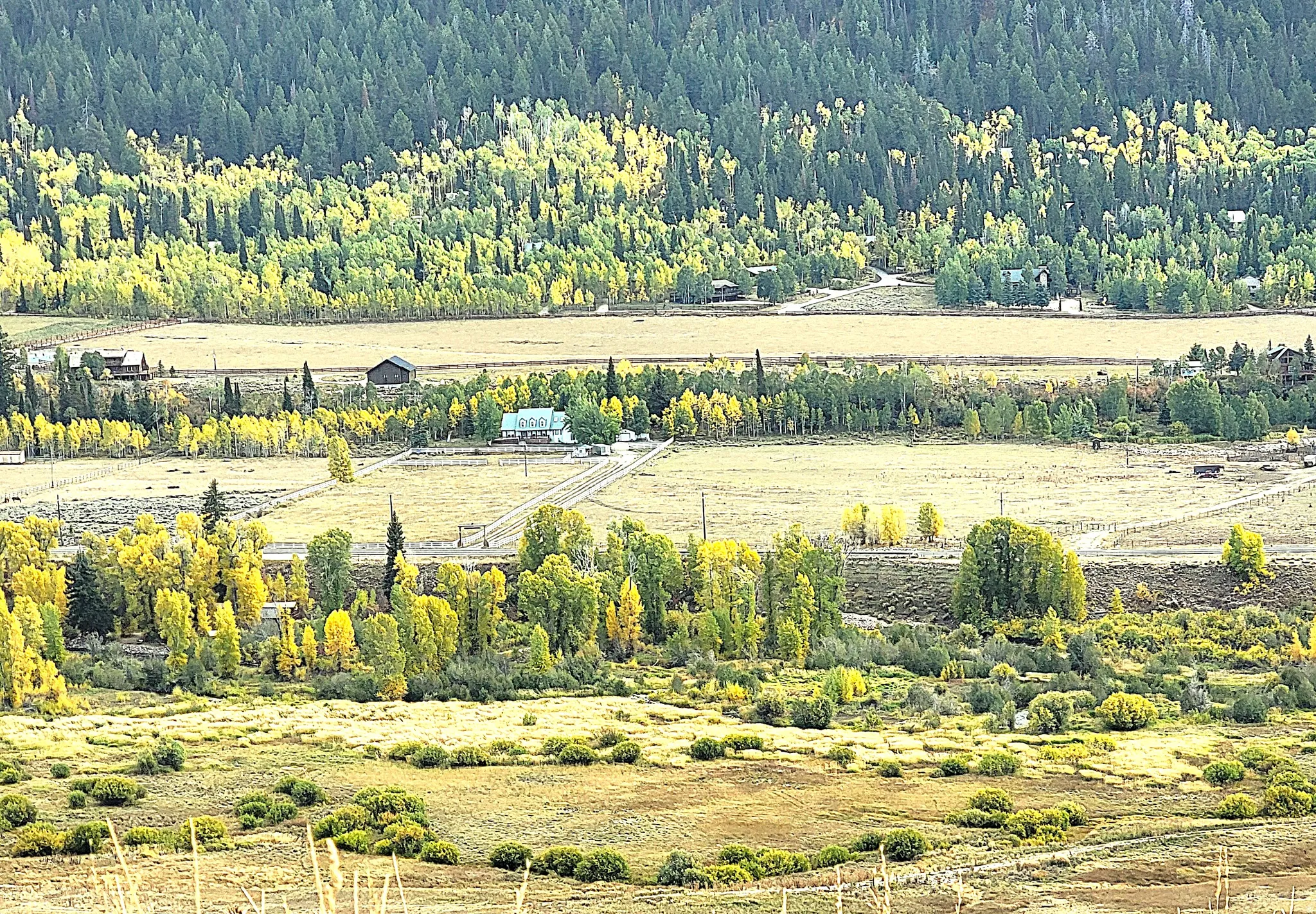 The meadow below Canyon Rim Ranches.