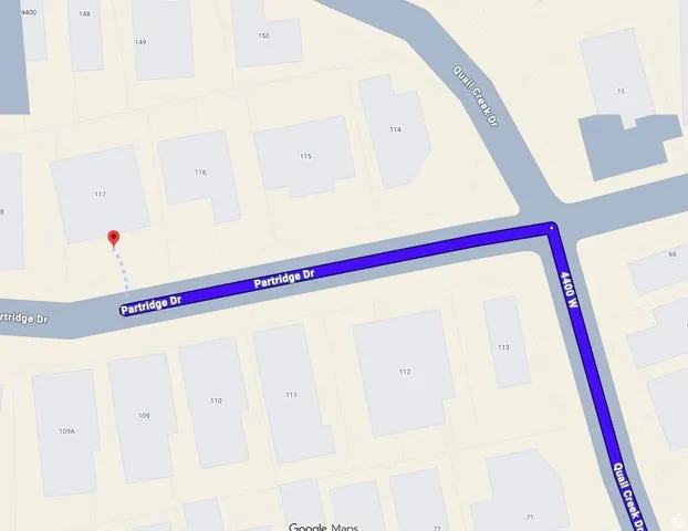 Property Location Map. Illustrating the property's position within a street network