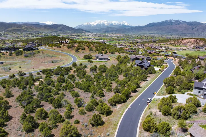 Expansive terrain featuring natural vegetation, paved roads, and distant snow-capped mountains