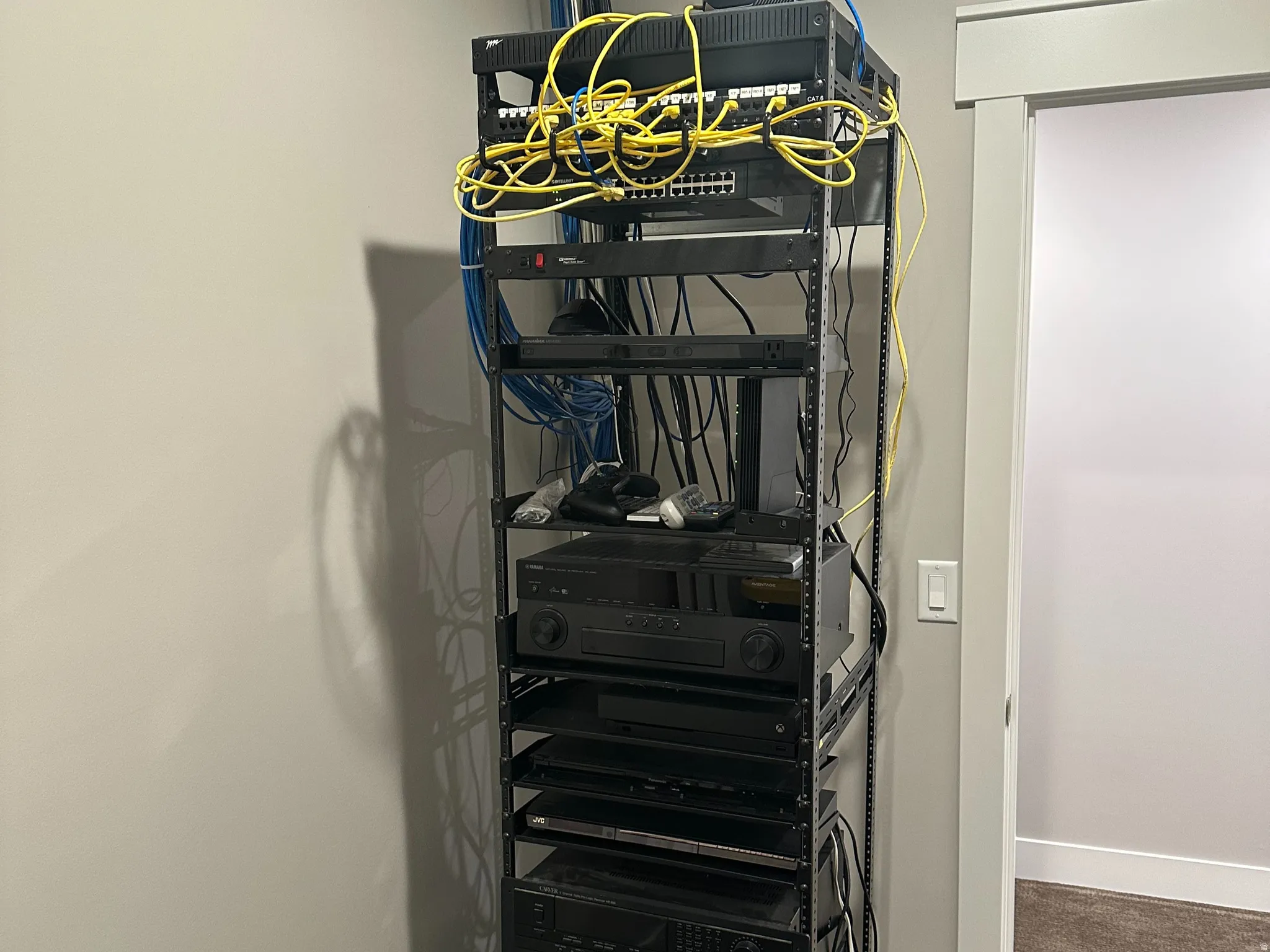 Integrated AV rack system with multiple components