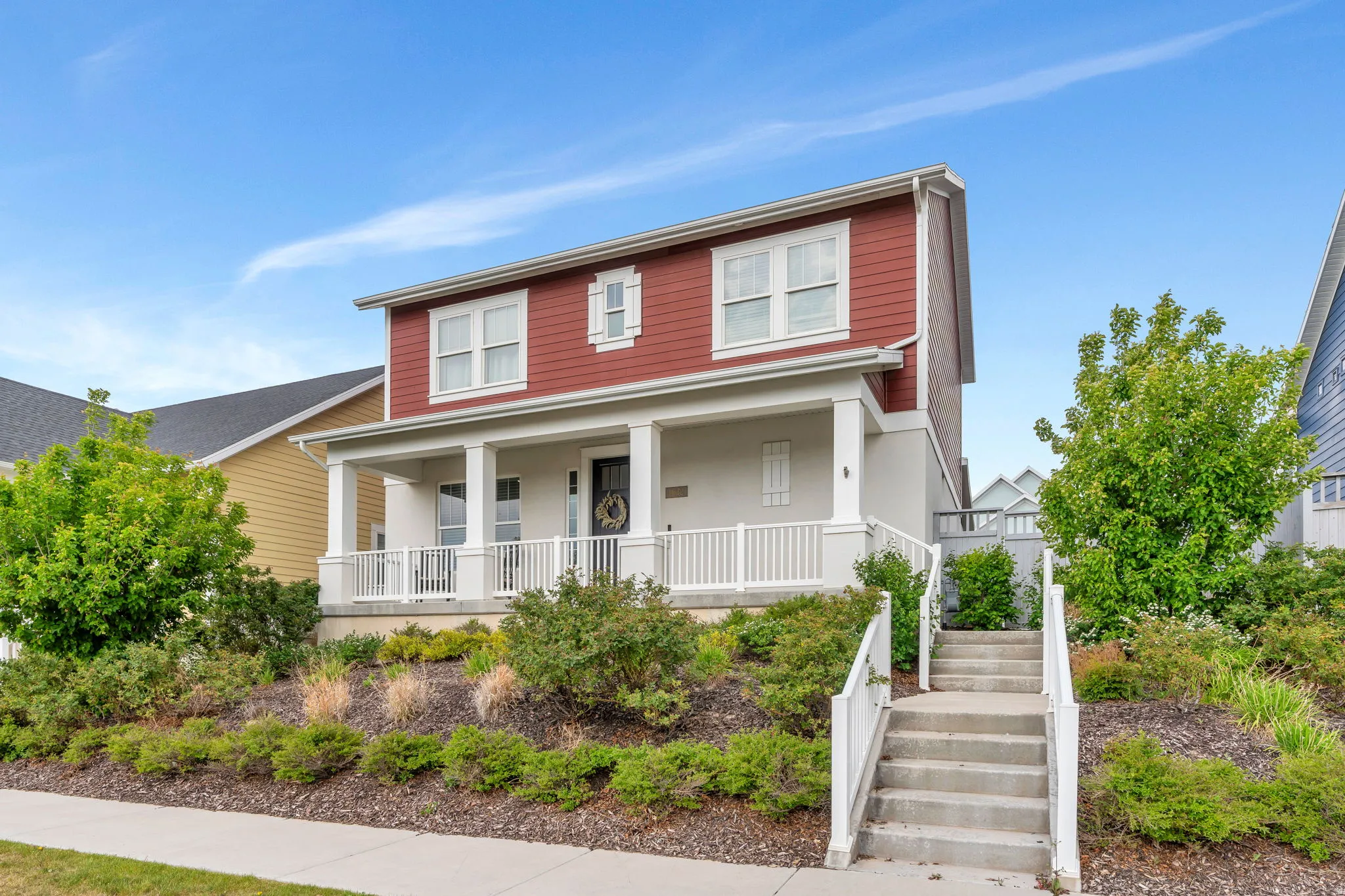 Gorgeous landscaping and situated for nice mountain views.