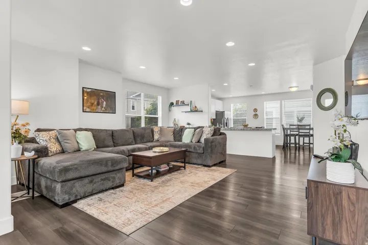 Soaring ceilings, lots of light and space for your lifestyle. Yes, the sofa really is 13 feet long.