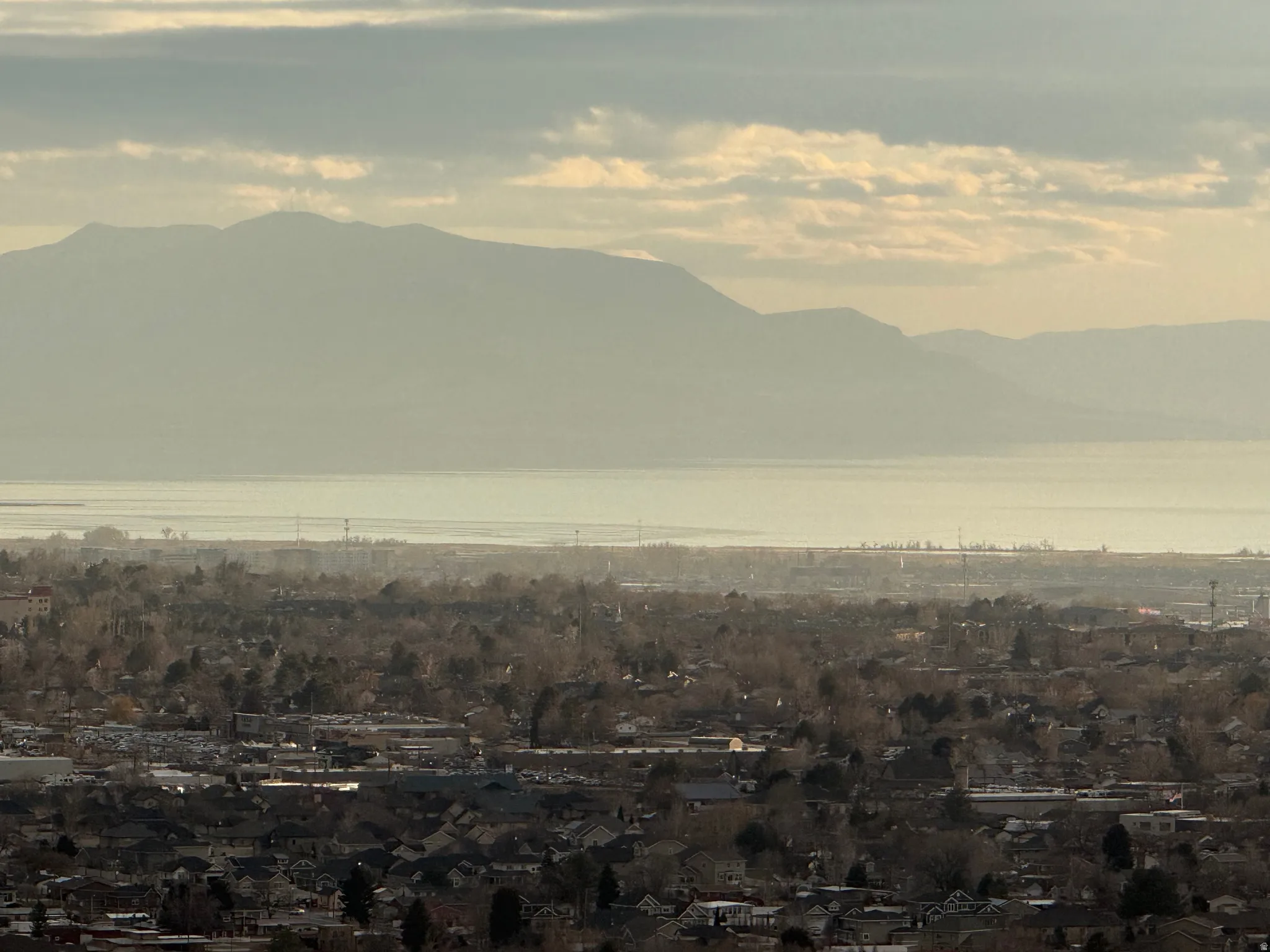 Expansive aerial perspective showcasing a broad urban landscape