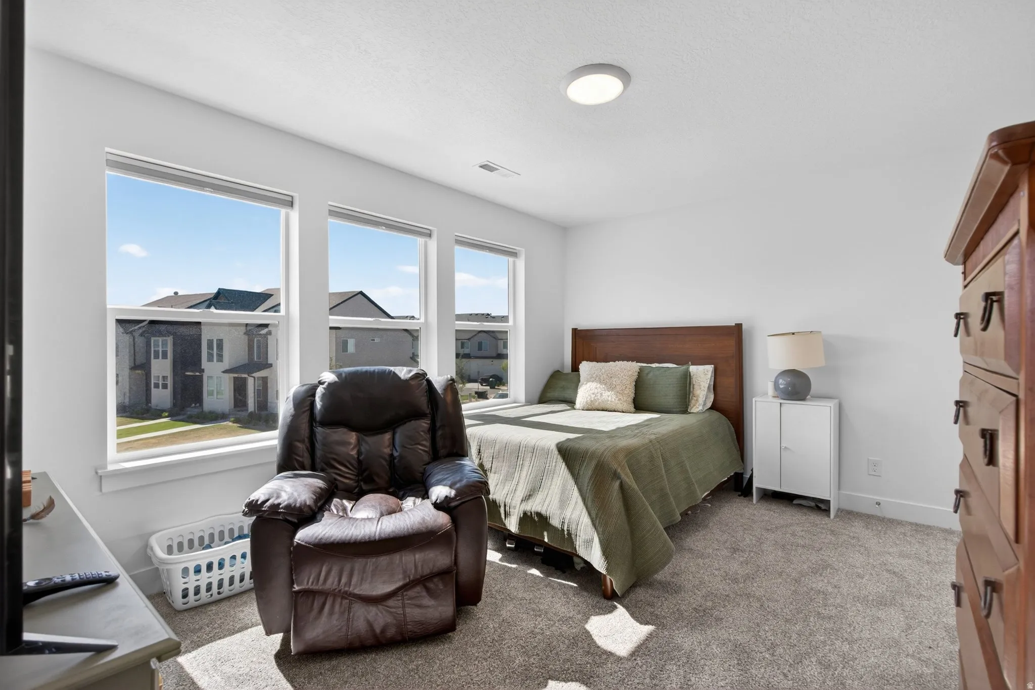 Bedroom 2 with large windows