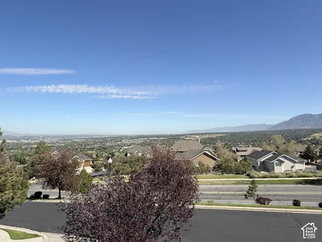 Expansive mountain and valley scenery