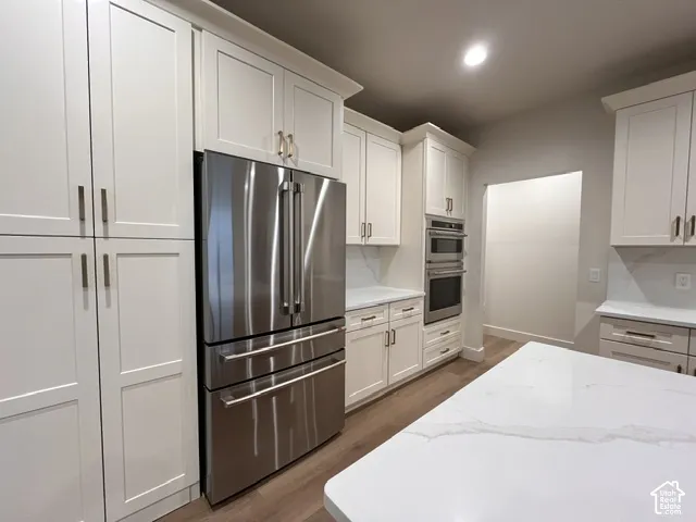 Hidden pantry and cafe appliances will not disappoint.  Refrigerator included!