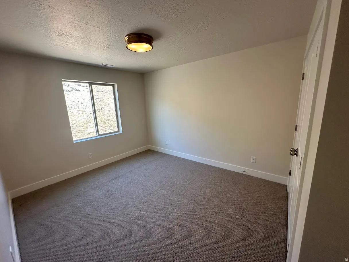 Neutral wall color with white trim