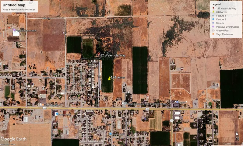 Aerial Map. Depicting the property location and surrounding geographical features