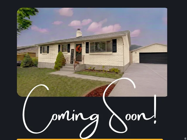Real Estate Listing Announcement. Presenting property features and agent contact information