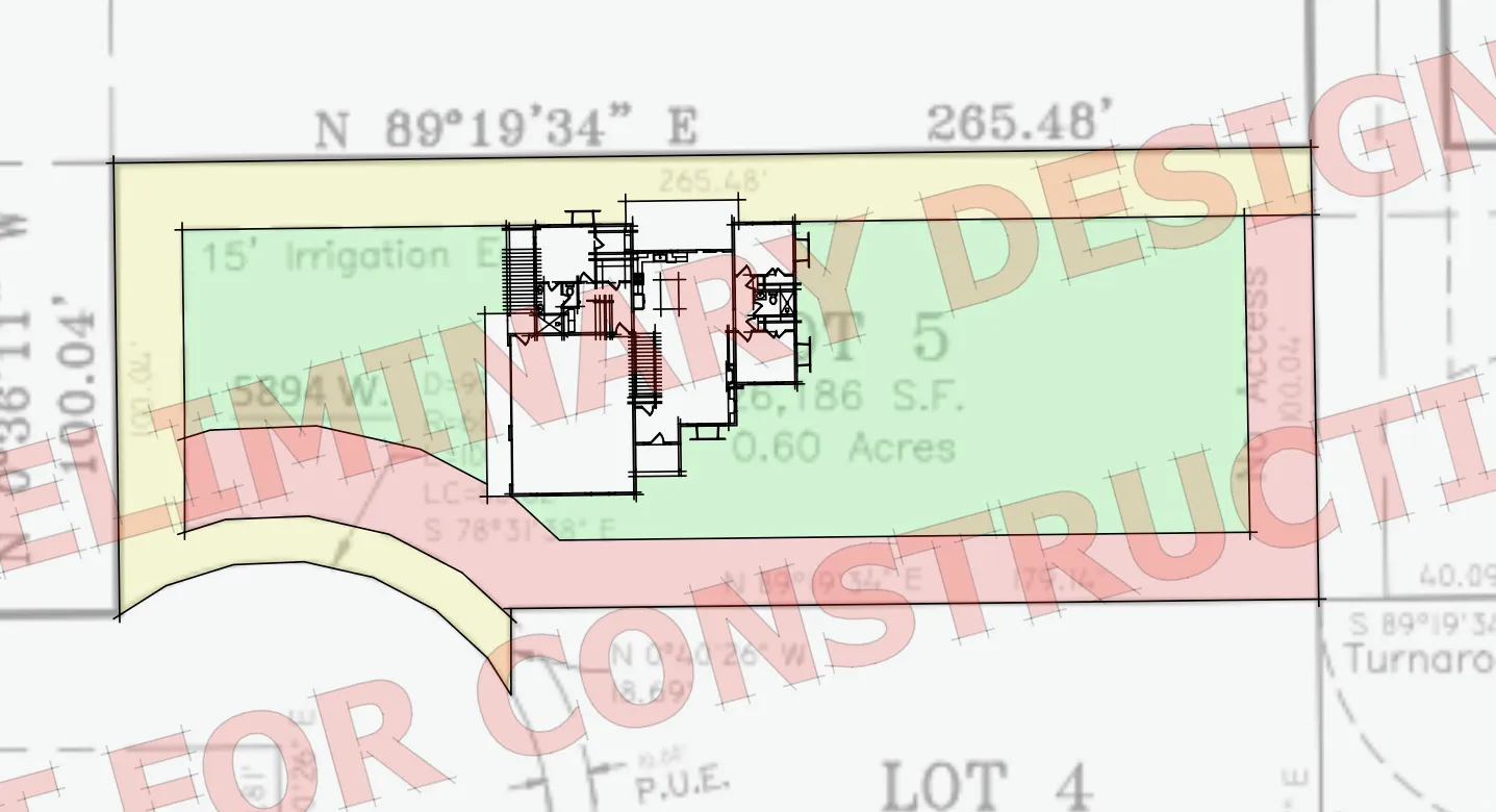 Site Plan. Illustrating property boundaries, dimensions, and structural placement within the lot